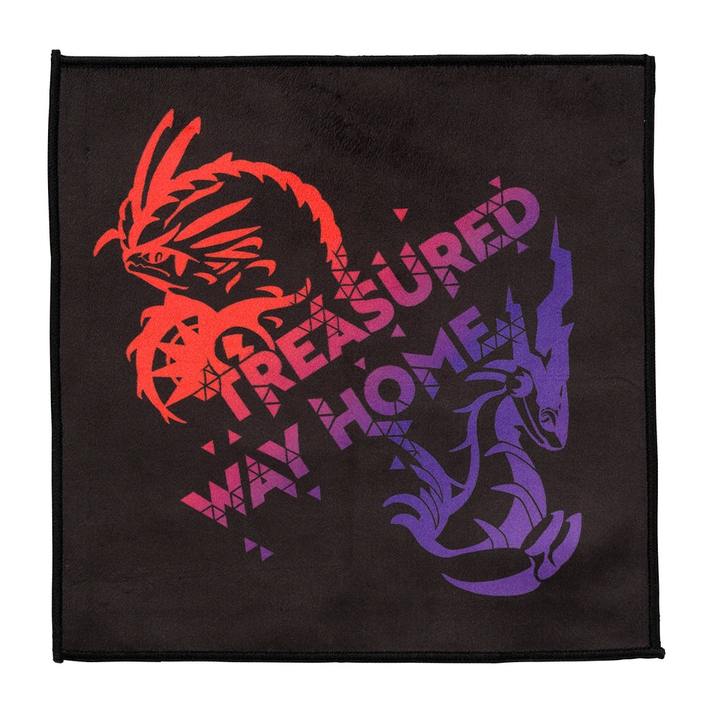 Pokemon Hand Towel with TREASURED WAY HOME logo from Japan, featuring colorful anime design