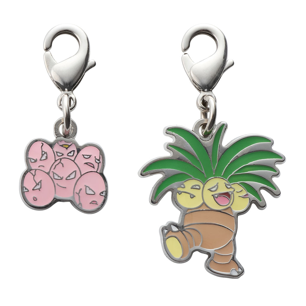Exeggcute metal charm 102 from Japan, official Pokemon artwork