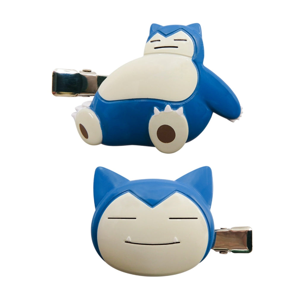 Snorlax hair clip with sleeping pose design from Japan
