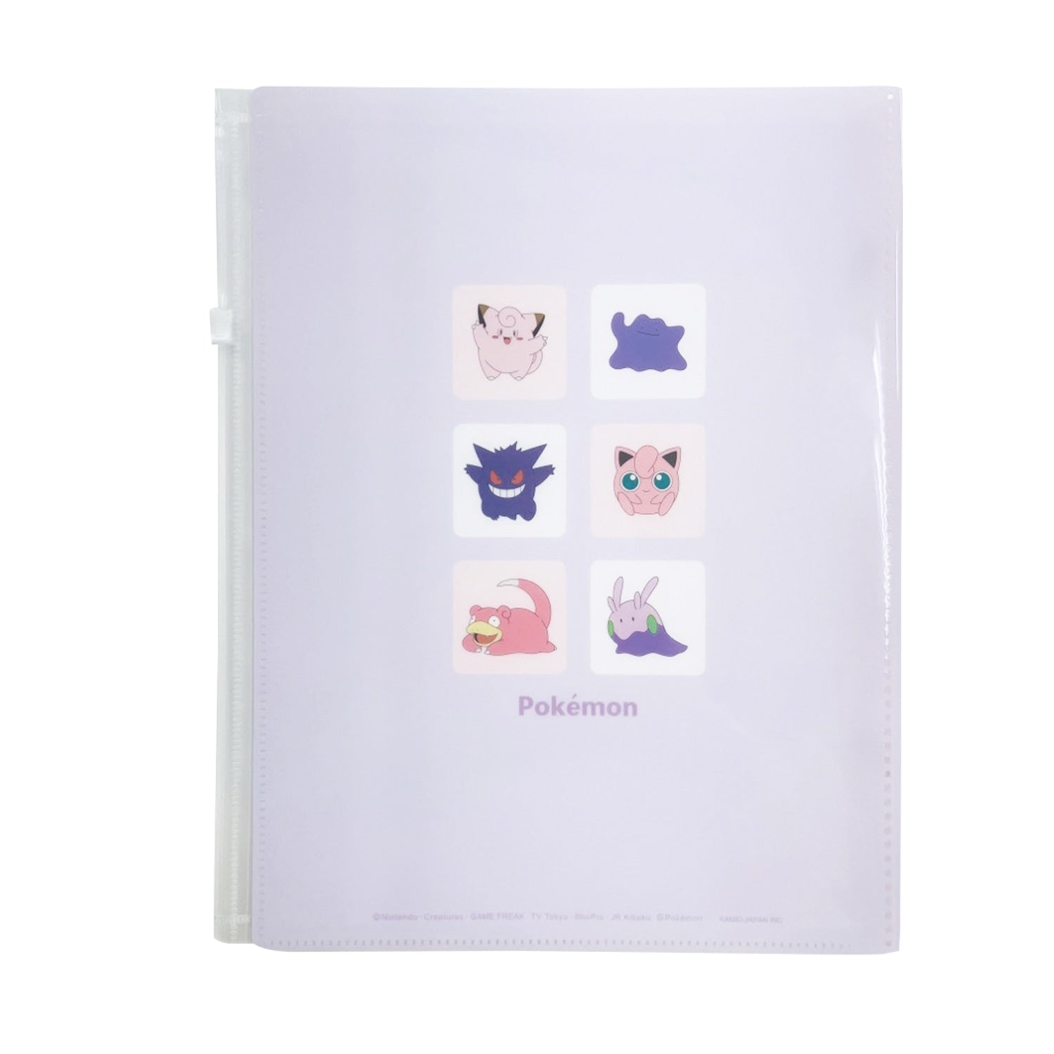 6 pocket file with zipper/2 tone color