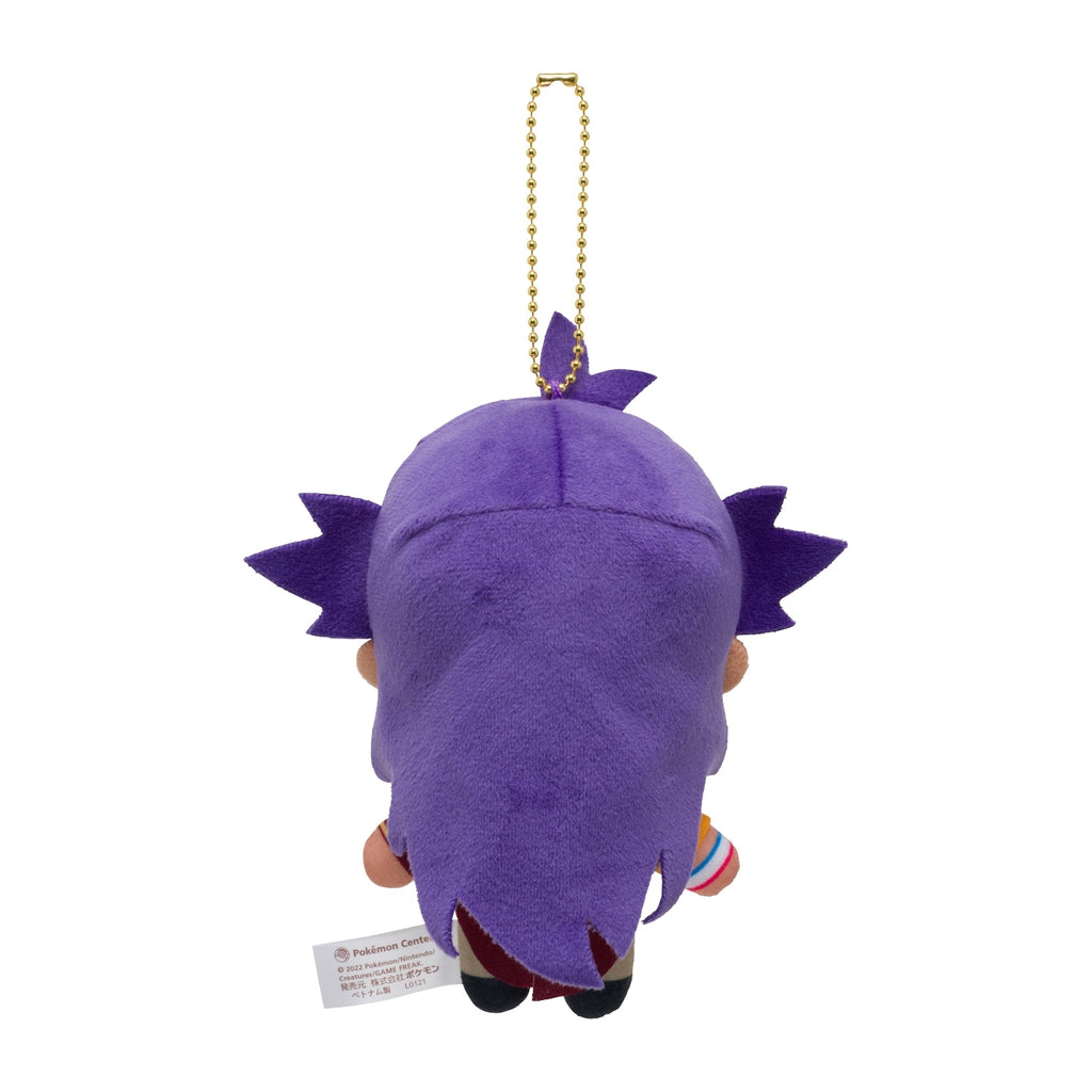 Japanese Pokemon Center Dande Trainer Plushie, side view, detailed stitching