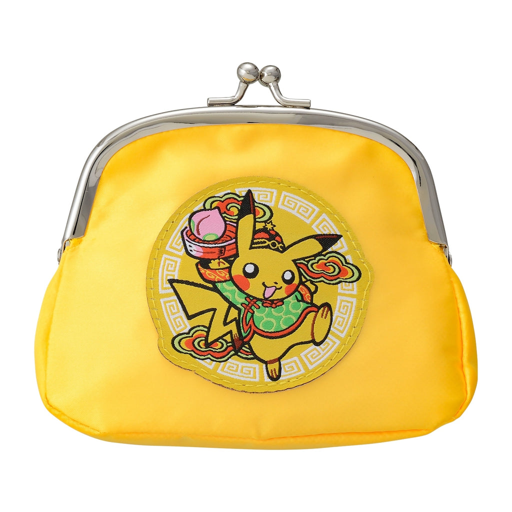 Clasp Pouch Pikachu Hanten from Japan, featuring Pikachu in traditional hanten coat