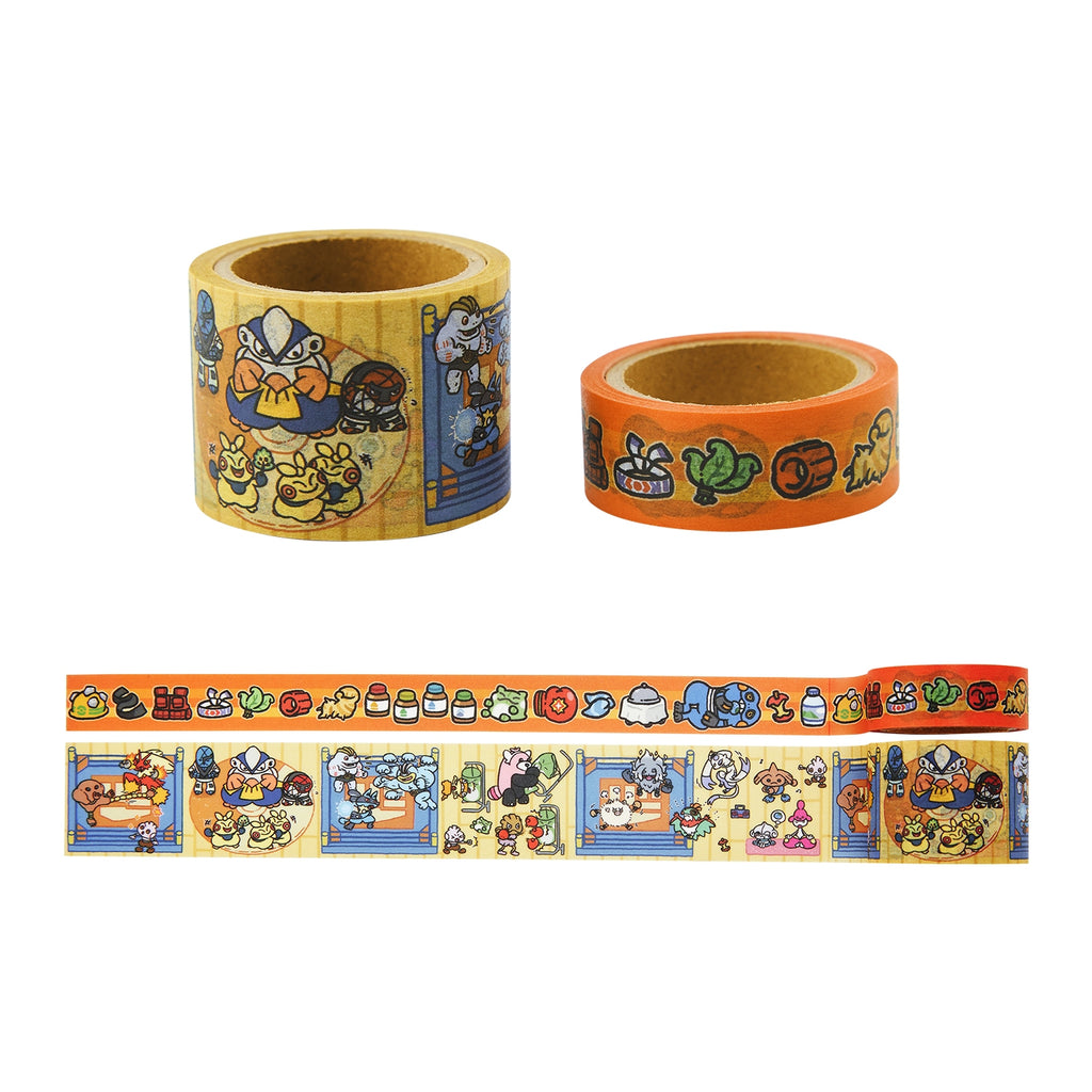 Set of 2 Ivysaur masking tapes, 15mmx5m each, official Pokemon Center Japan product