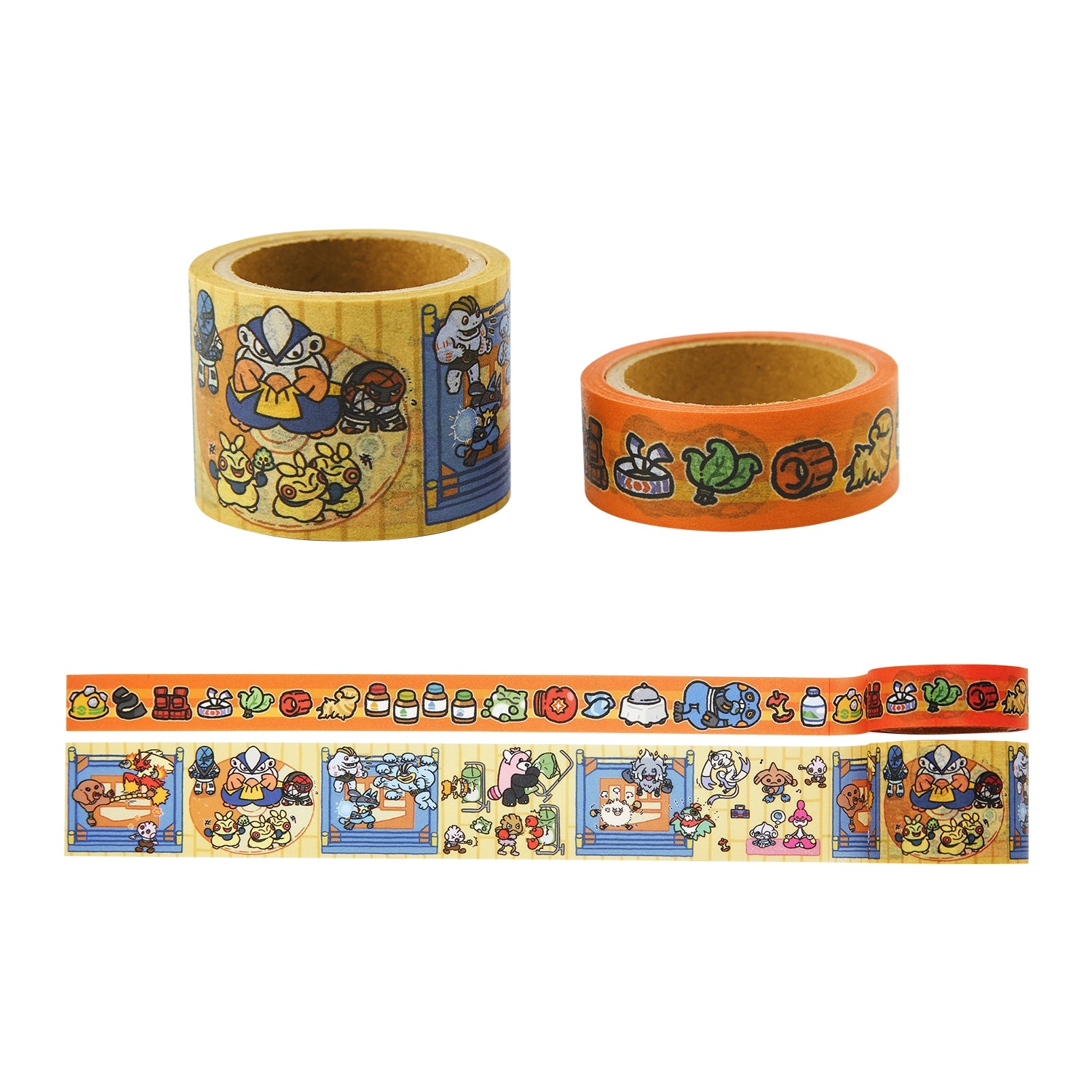 Set of 2 Ivysaur masking tapes, 15mmx5m each, official Pokemon Center Japan product