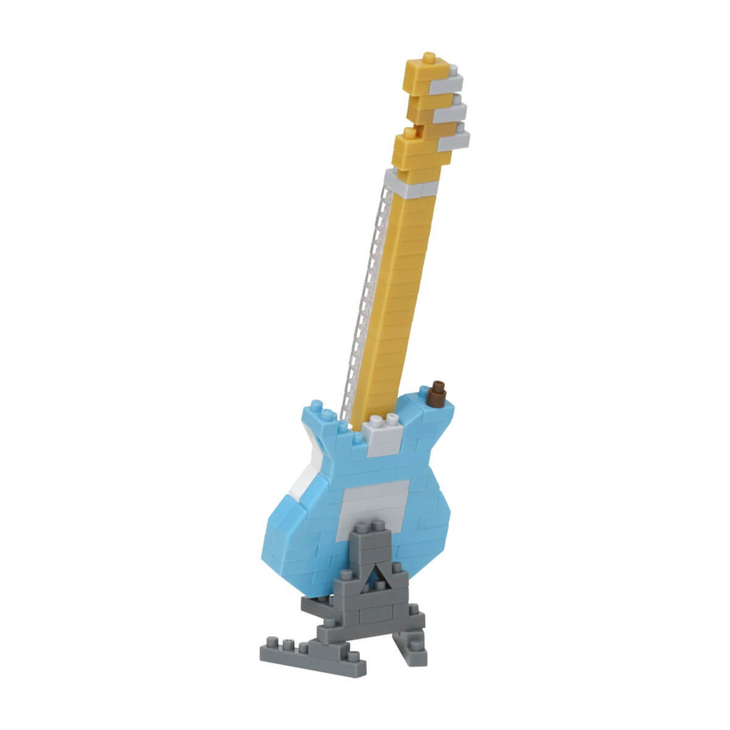 nanoblock electric guitar pastel blue