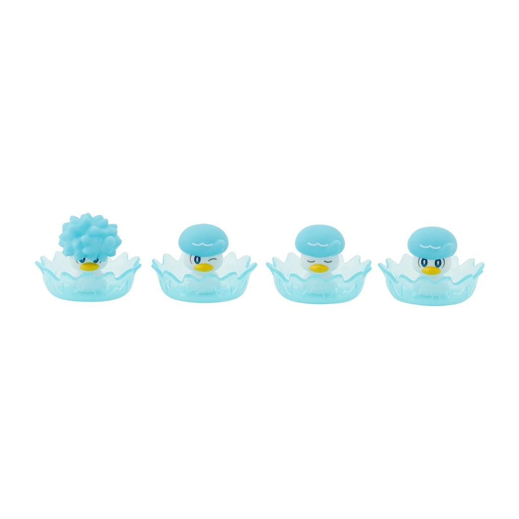 Pokemon Kvass figures floating in bath from Japan, detailed anime collectible