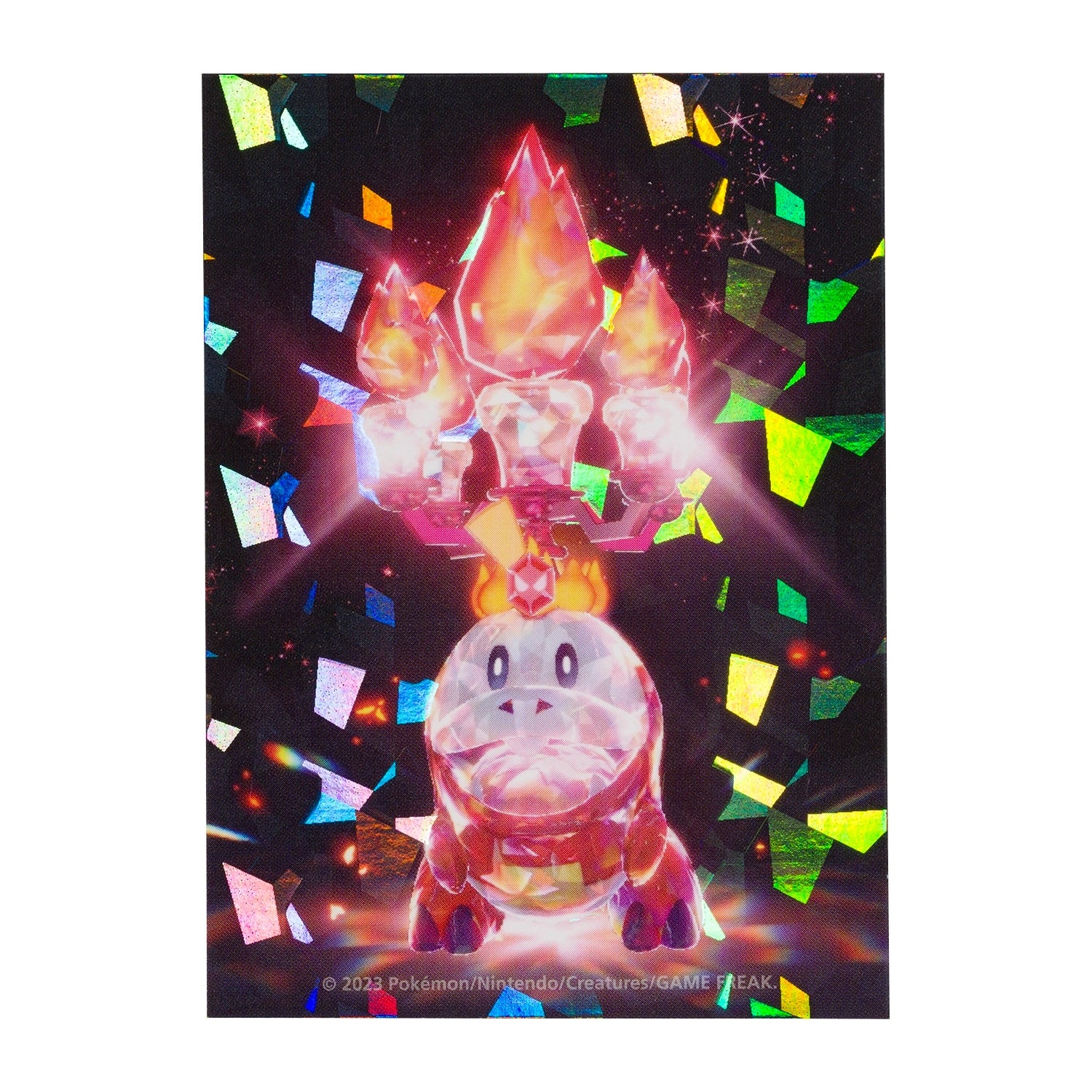 Pokemon Sticker Fire Hogator from Japan, featuring official artwork