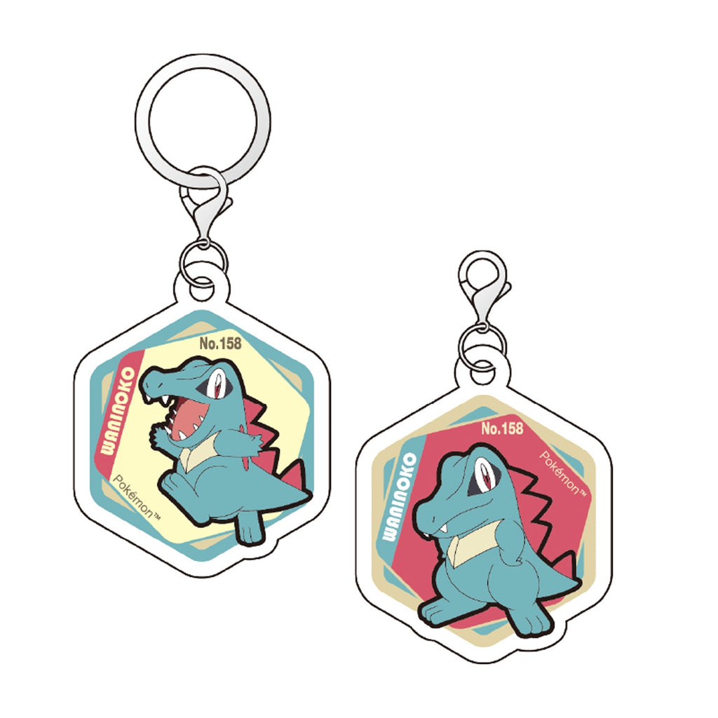 Acrylic marker charm set vol.2 featuring Totodile, with vibrant colors and official artwork from Japan