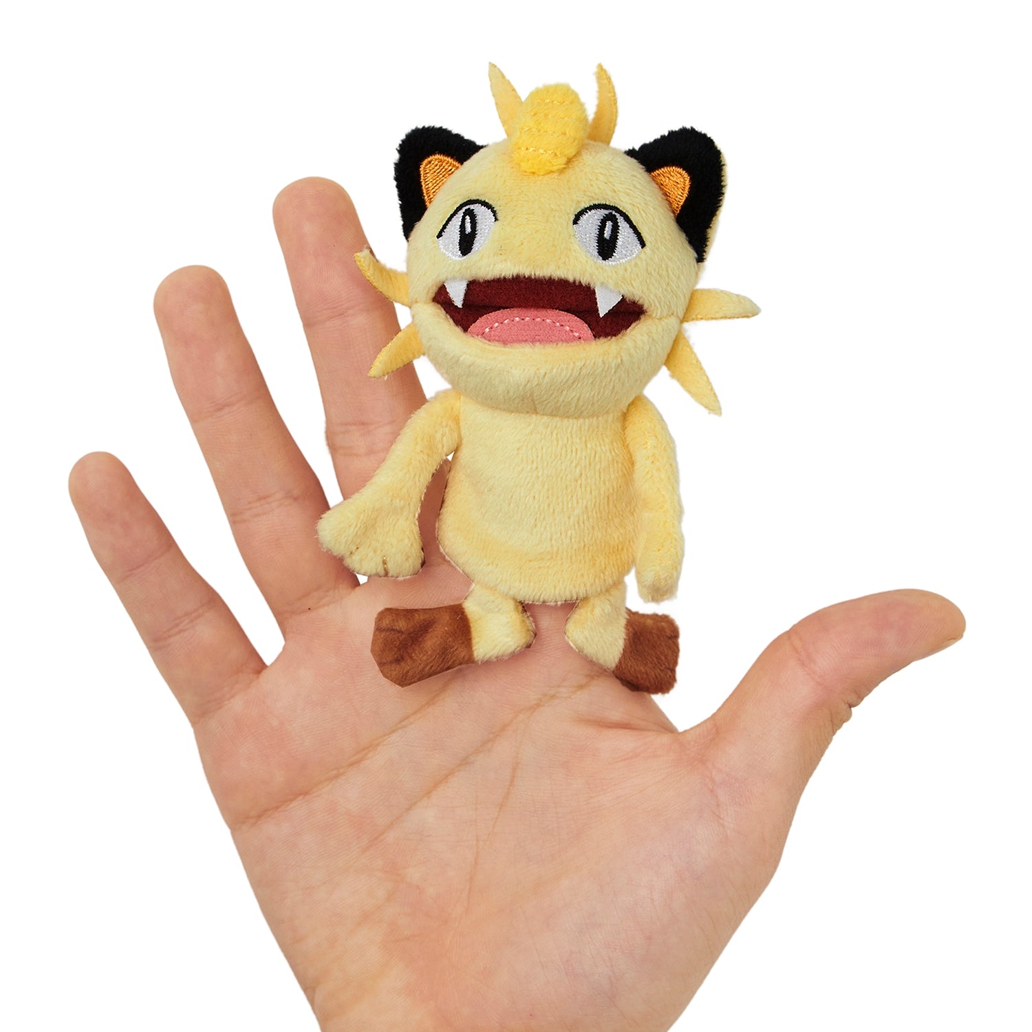 Rare anime collectible Papemon Meowth plushie, only at KADO Japan