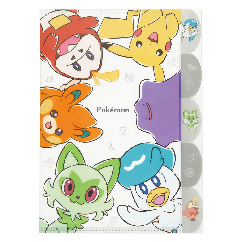 Die-cut 5 index clear file/Pokémon ring