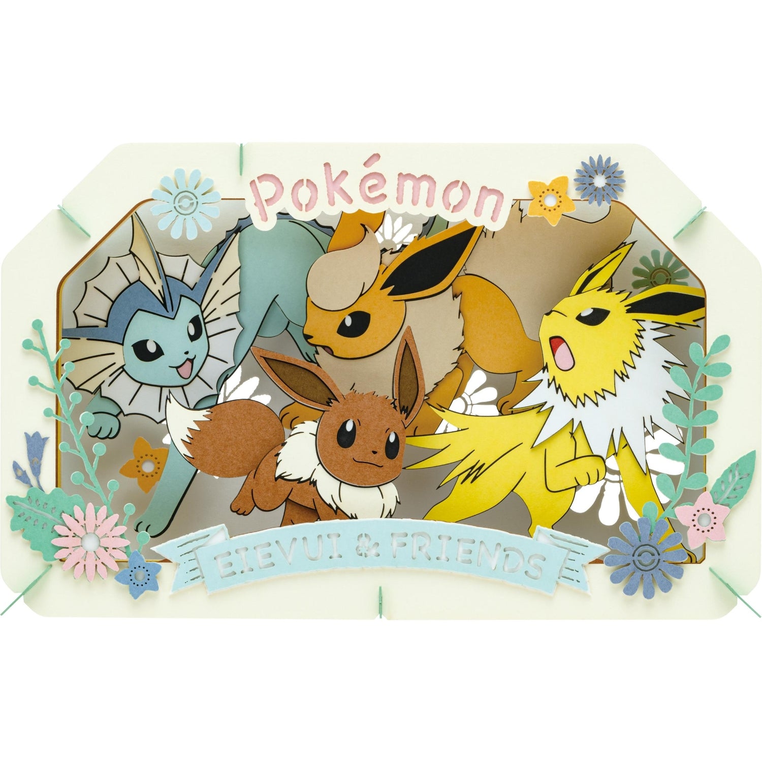 Eevee Paper Theater from Japan, colorful anime character design