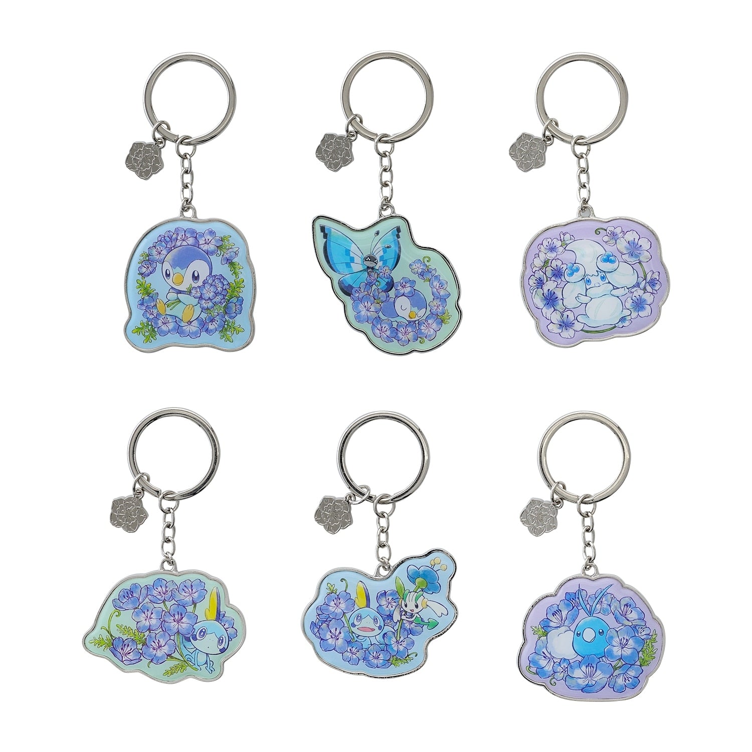 Pokemon Center Japan Metal Keyring with Baby Blue Eyes character from Japan