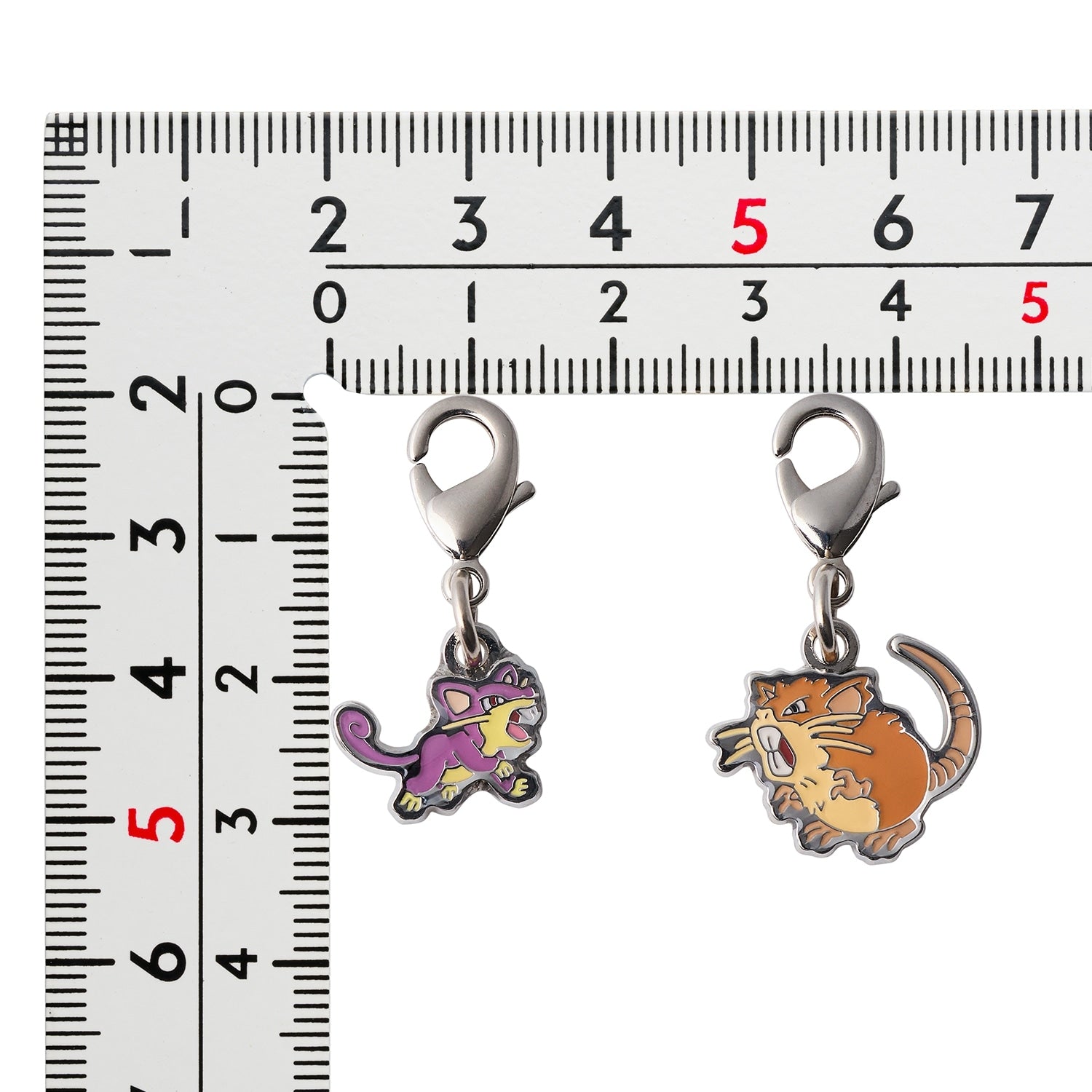 Pokemon Japan Metal Charm National Encyclopedia 019/020, authentic collectible item with official Pokemon Center Japan packag
