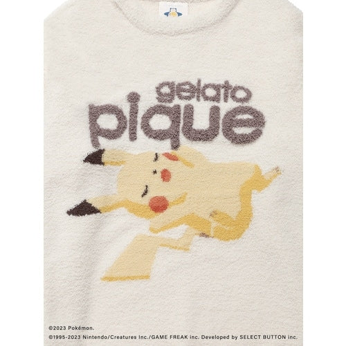[gelato pique] [Men's] Baby Moco Jacquard Pullover & Long Pants Set Ivory M/L