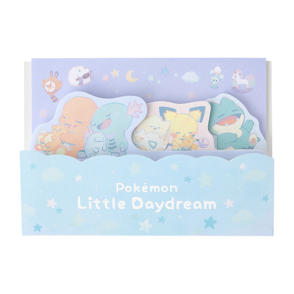 Pokemon die-cut block sticky notes with colorful characters from Japan