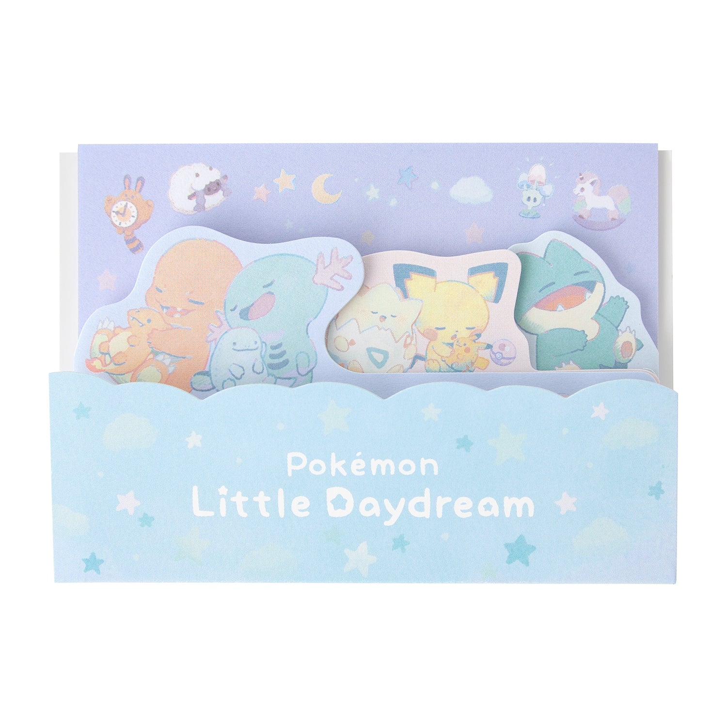 Pokemon die-cut block sticky notes with colorful characters from Japan