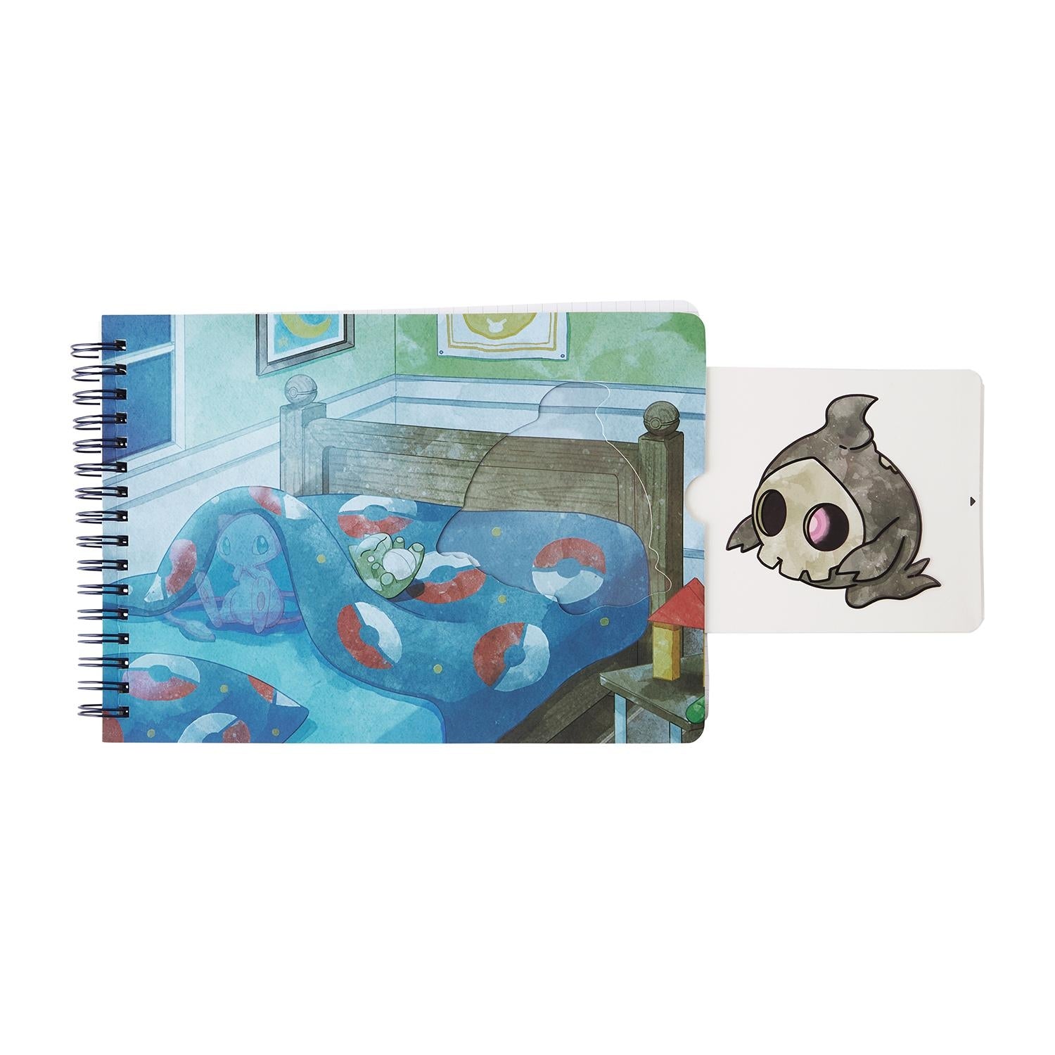 Authentic Japanese Duskull notebook with unique Ghost-type design