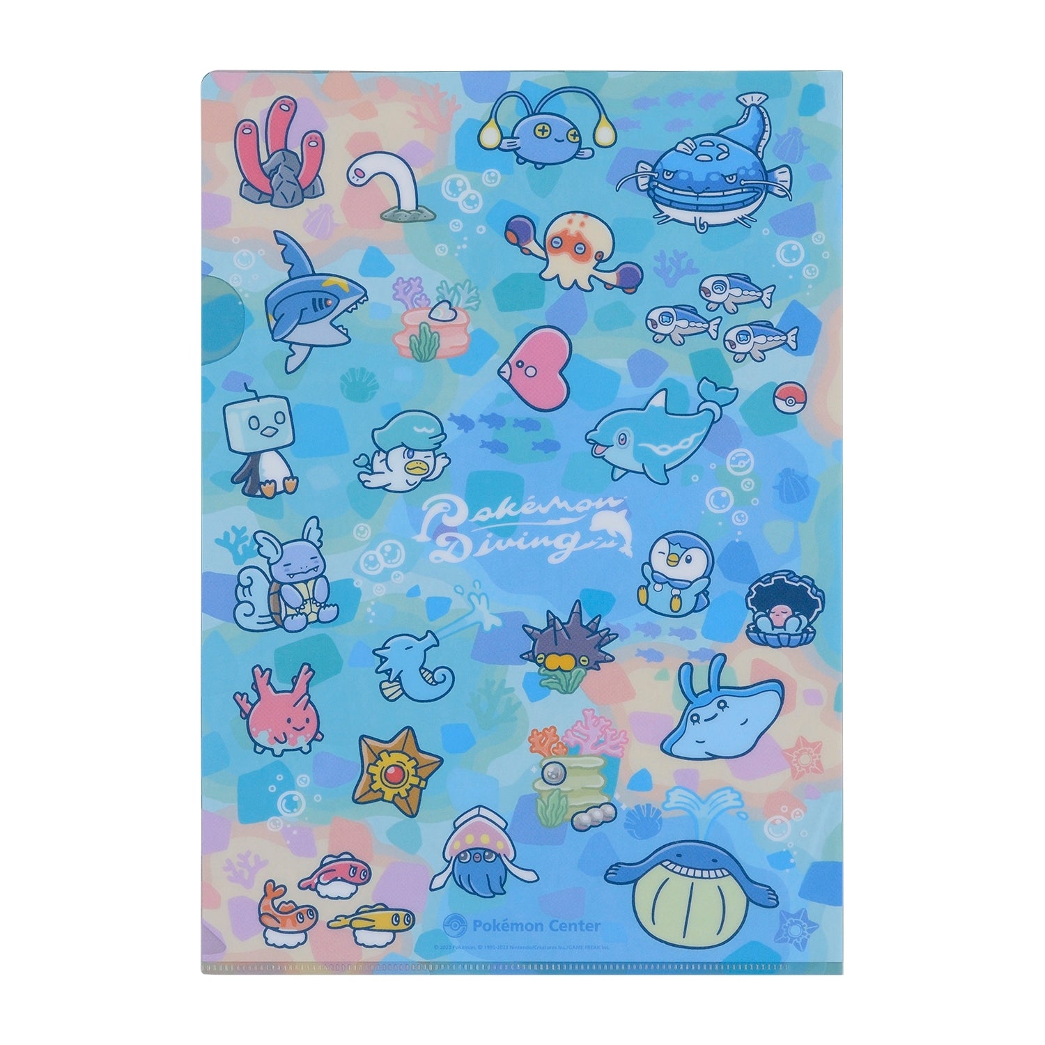 Set of 3 A4 clear files Pokémon Diving