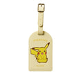 Pikachu luggage tag from Japan, featuring a cute Pikachu face