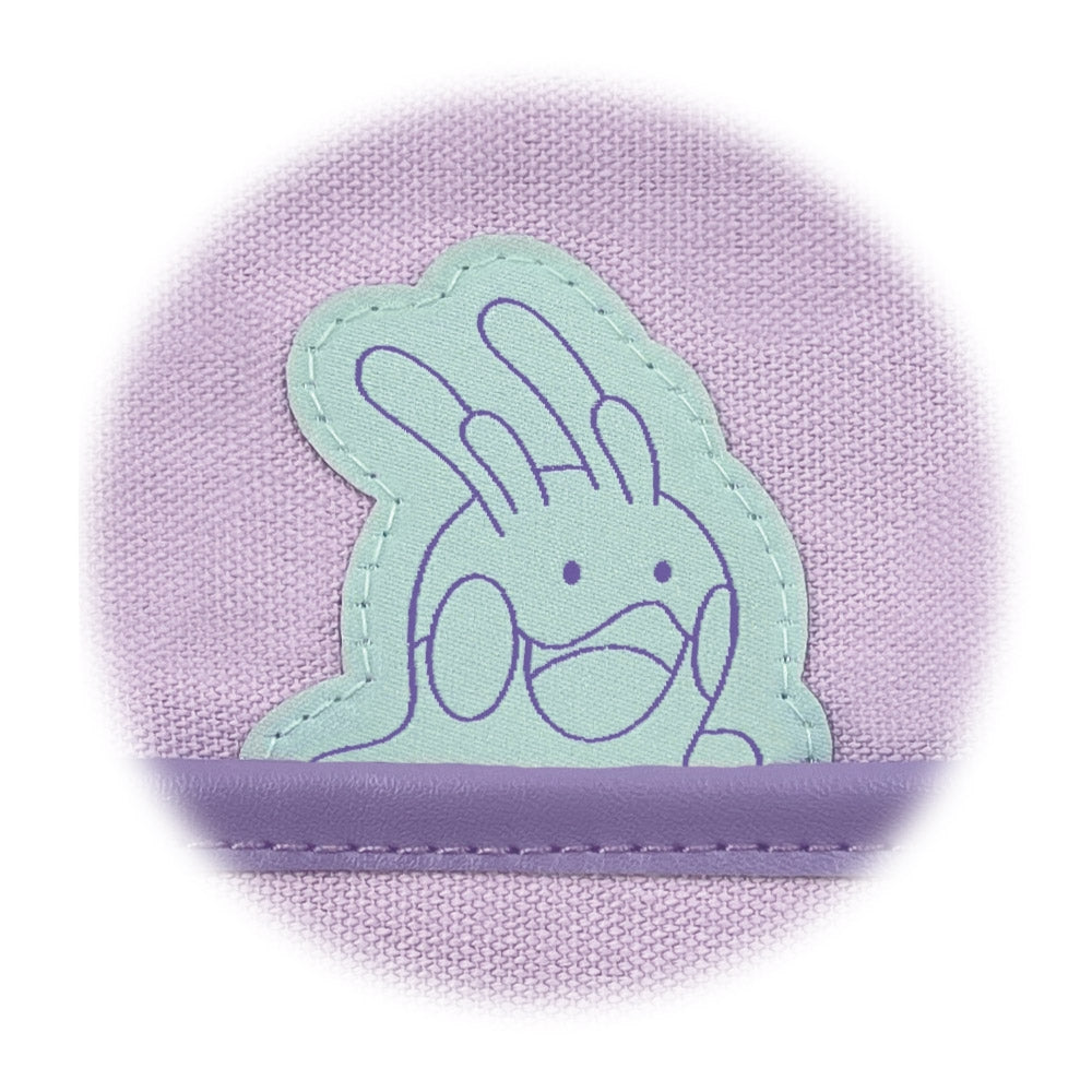 Bi-fold pass case Hyokkori emblem Numera