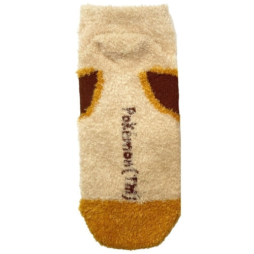 Fluffy socks Eevee dots (23-25cm)