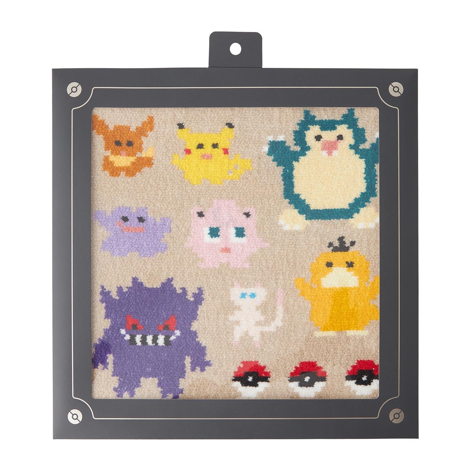 Pokémon Chenille Towel Handkerchief with vibrant colors from Japan