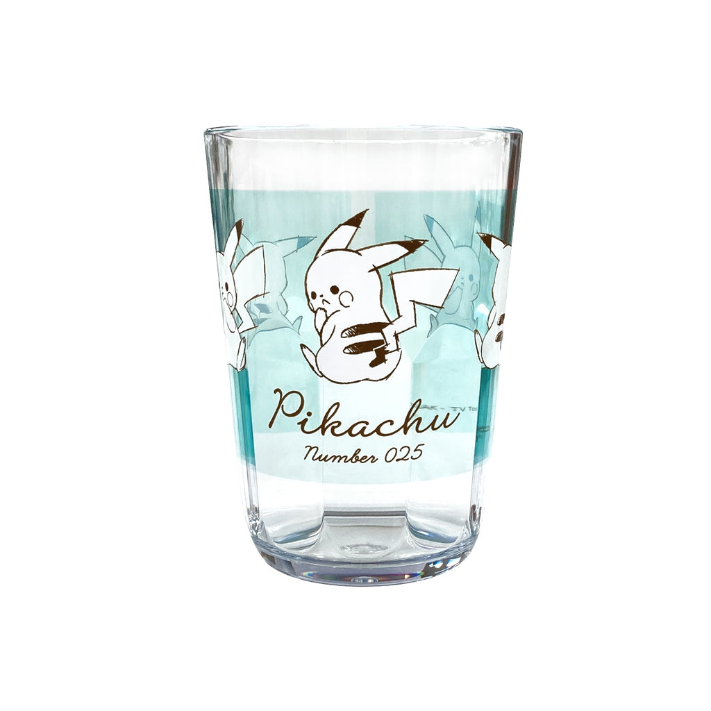 Clear tumbler "Pikachu number025" mint