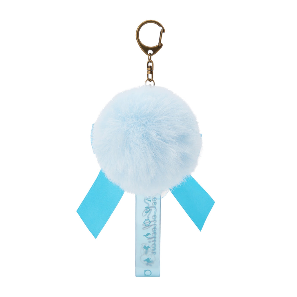 Close-up of Eevee Collection Glaceon keychain, official Pokemon Center Japan item from Japan