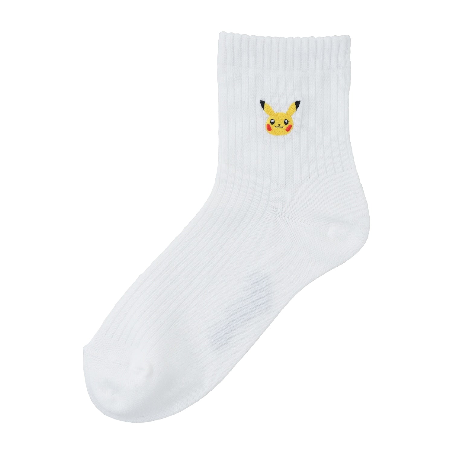 [Choice] Middle socks one point plain Pikachu WT (23-25cm)