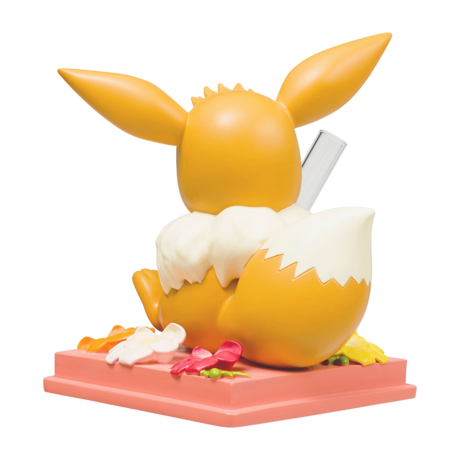 Authentic Japanese Eevee Fleur de Coquelicot figure, flower vase design, KADO Japan