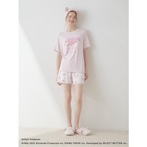[gelato pique] Cool touch print T-shirt & shorts set pink