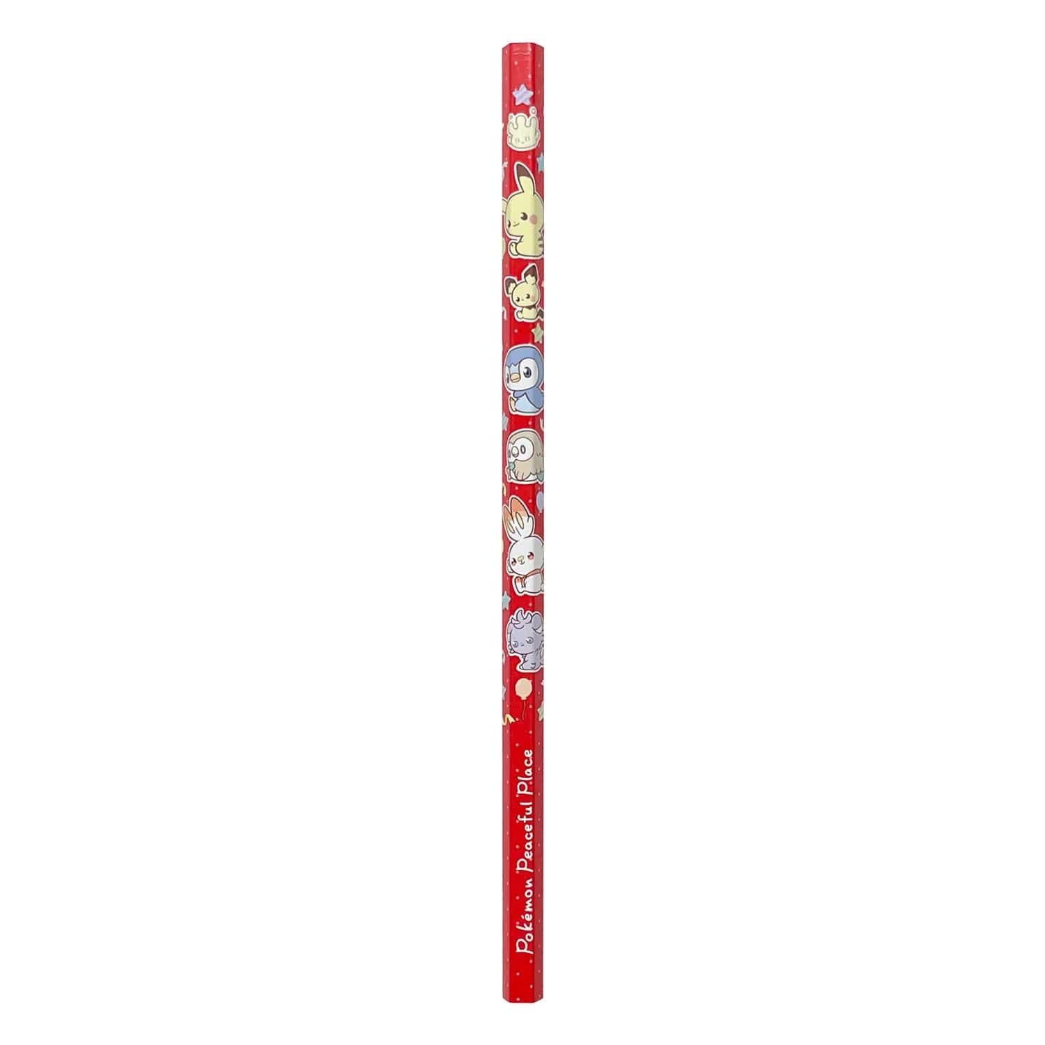 Detailed view of Kakikata Pencil 2B Silver Scroll Poke Piece with Pokemon logo from Japan
