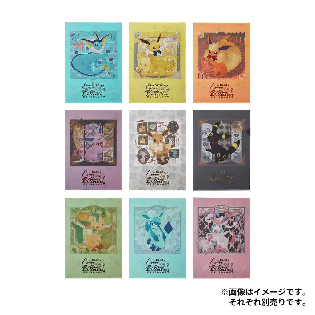 Eevee Leafeon A4 Clear File, authentic Japanese Pokemon collectible item
