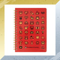 B6 ring notebook game dot gold silver