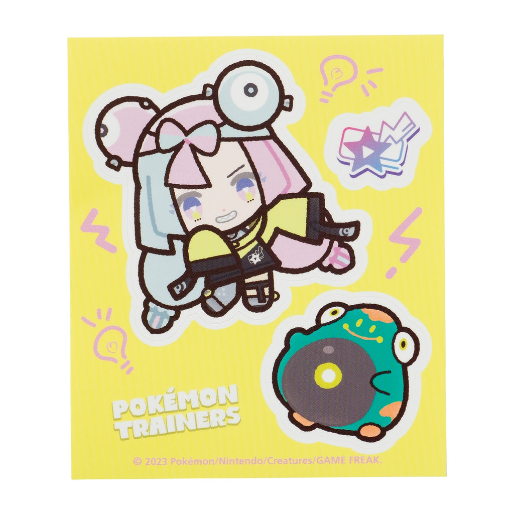 POKÉMON TRAINERS Nanjamo & Harabari sticker from Japan, featuring colorful characters