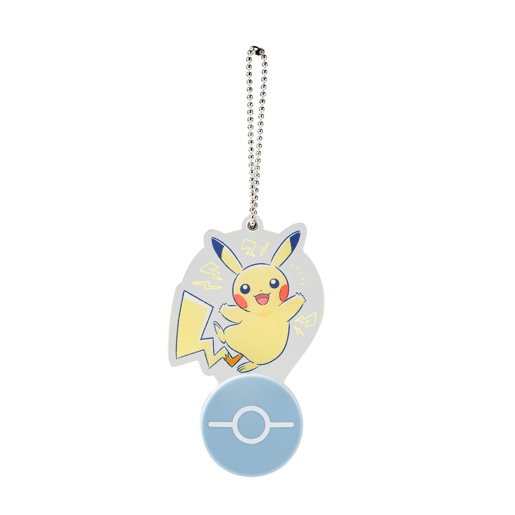 Pikachu acrylic charm from Japan, featuring bright yellow and red details