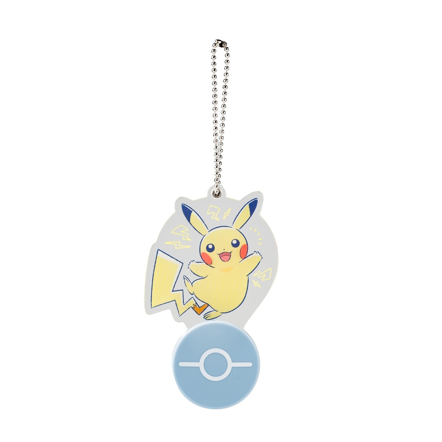 Pikachu acrylic charm from Japan, featuring bright yellow and red details