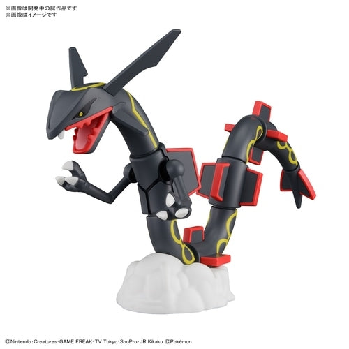 Pokemon Black Rayquaza model from Japan, detailed wings