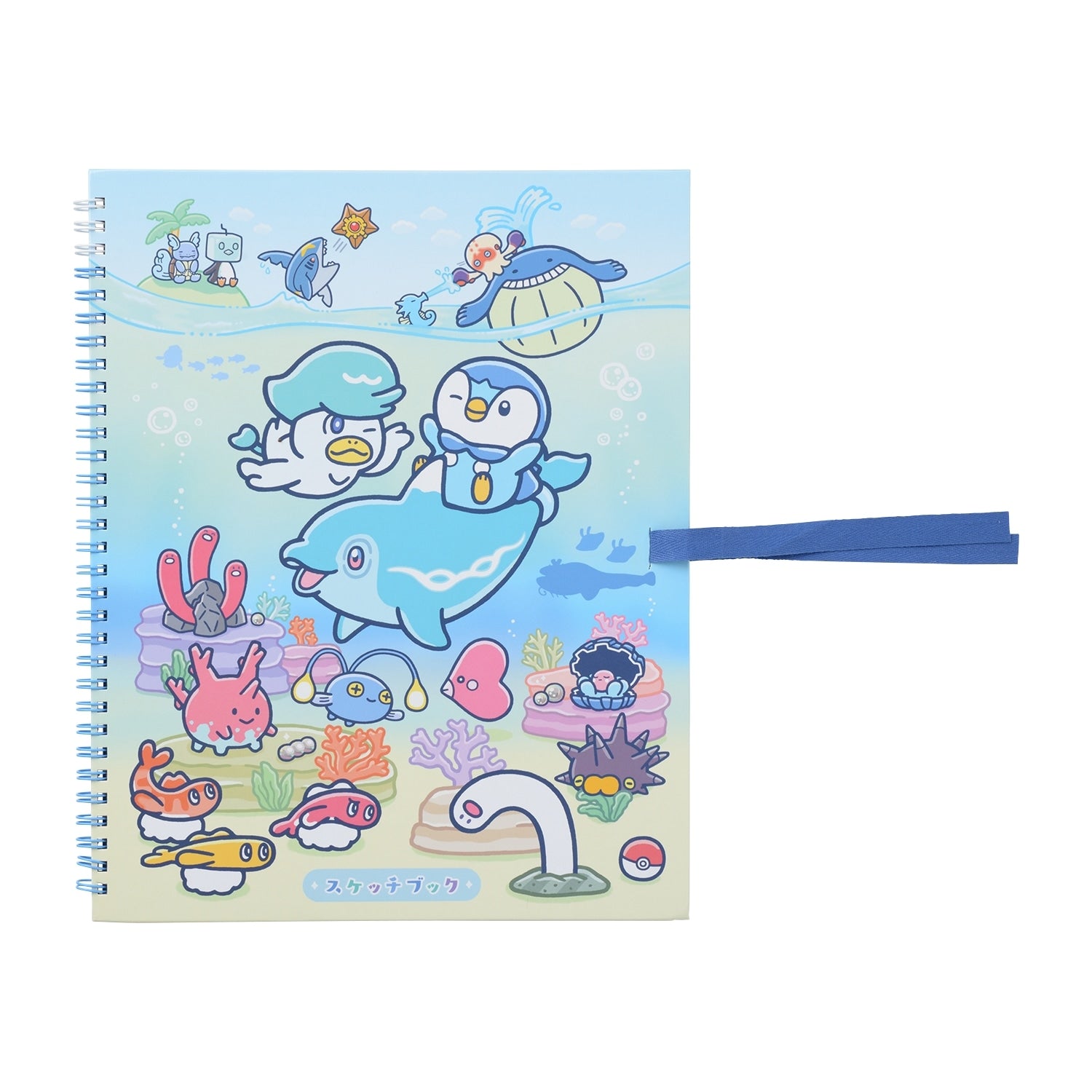 Authentic Pokémon Center Japan Sketchbook with diving Pokémon design