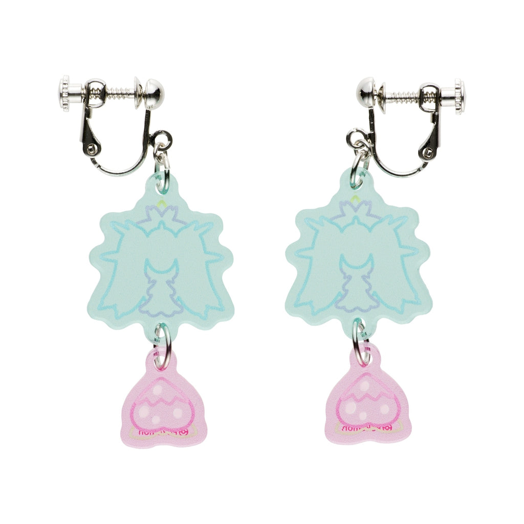 Pokemon earrings with character design from Japan, detailed metal work