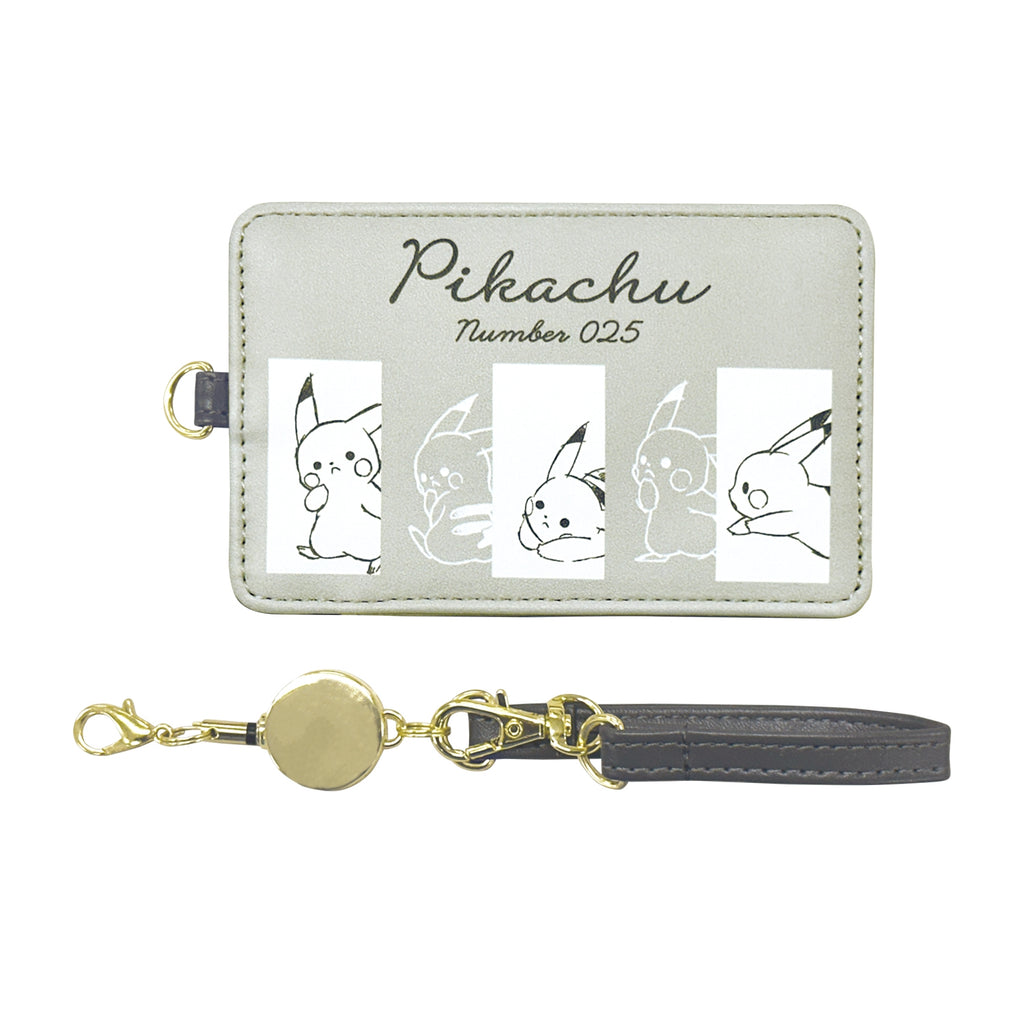 Pass case "Pikachu number 025" Hide and seek with friends