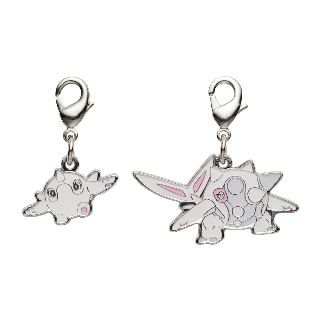 National Encyclopedia Metal Charm 974/975 with Pokemon character from Japan