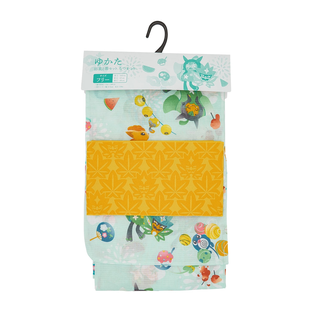 Yukata and Obi Set Summer Festival Free Size