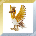 Ho-oh gold plush toy from Japan with shiny gold wings