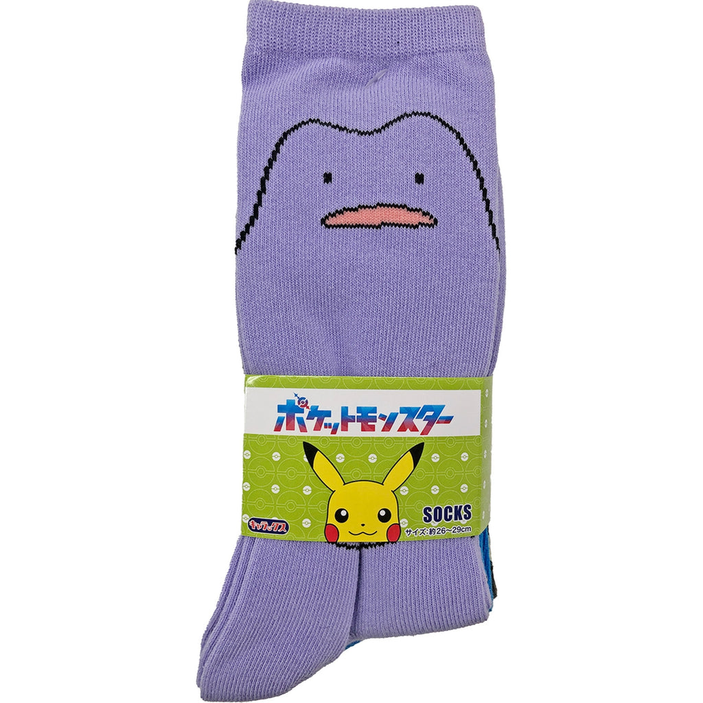 3P Crew Socks Metamon Magikarp Mimikyu Large (26-29cm)