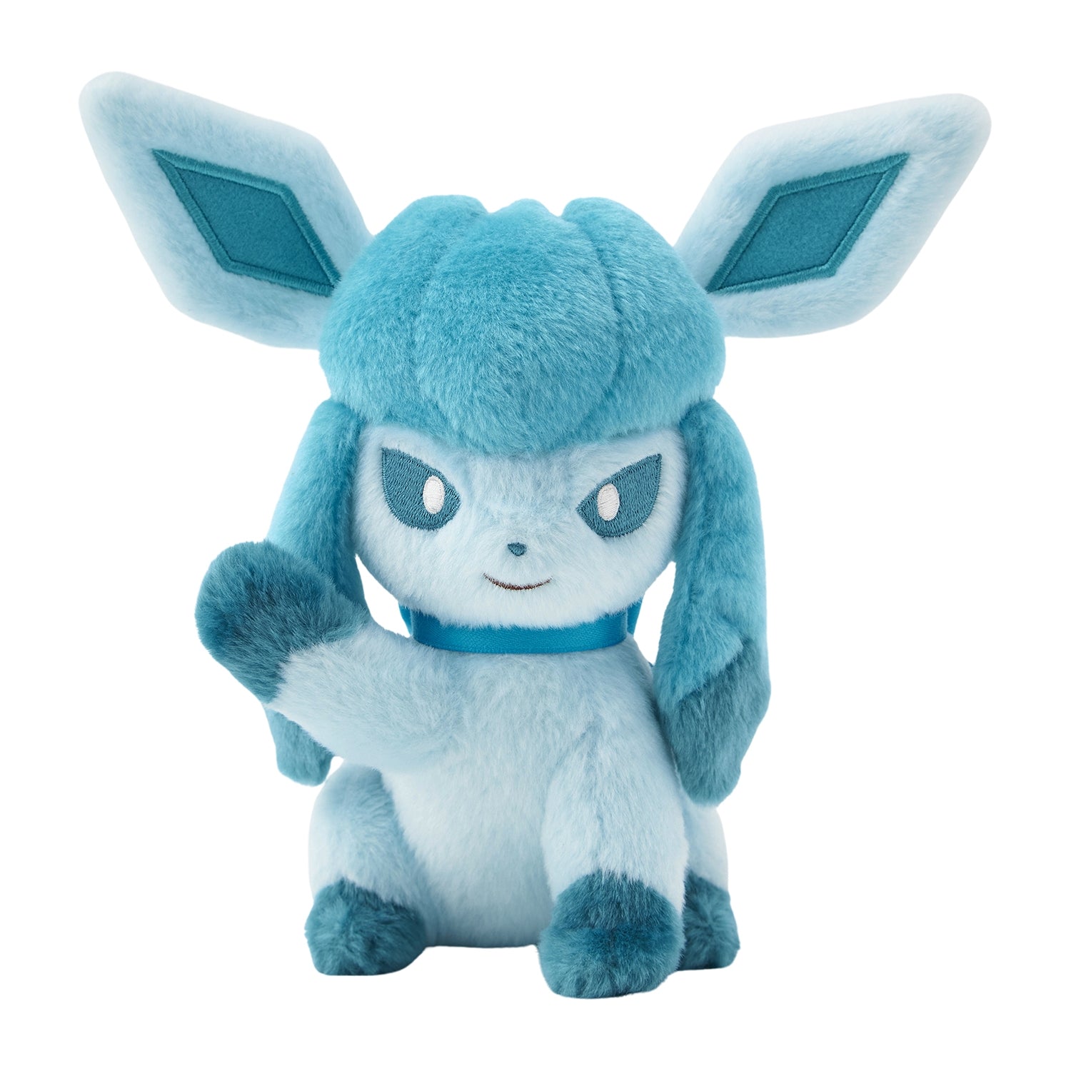 Glaceon Eevee Plush from Japan with icy details