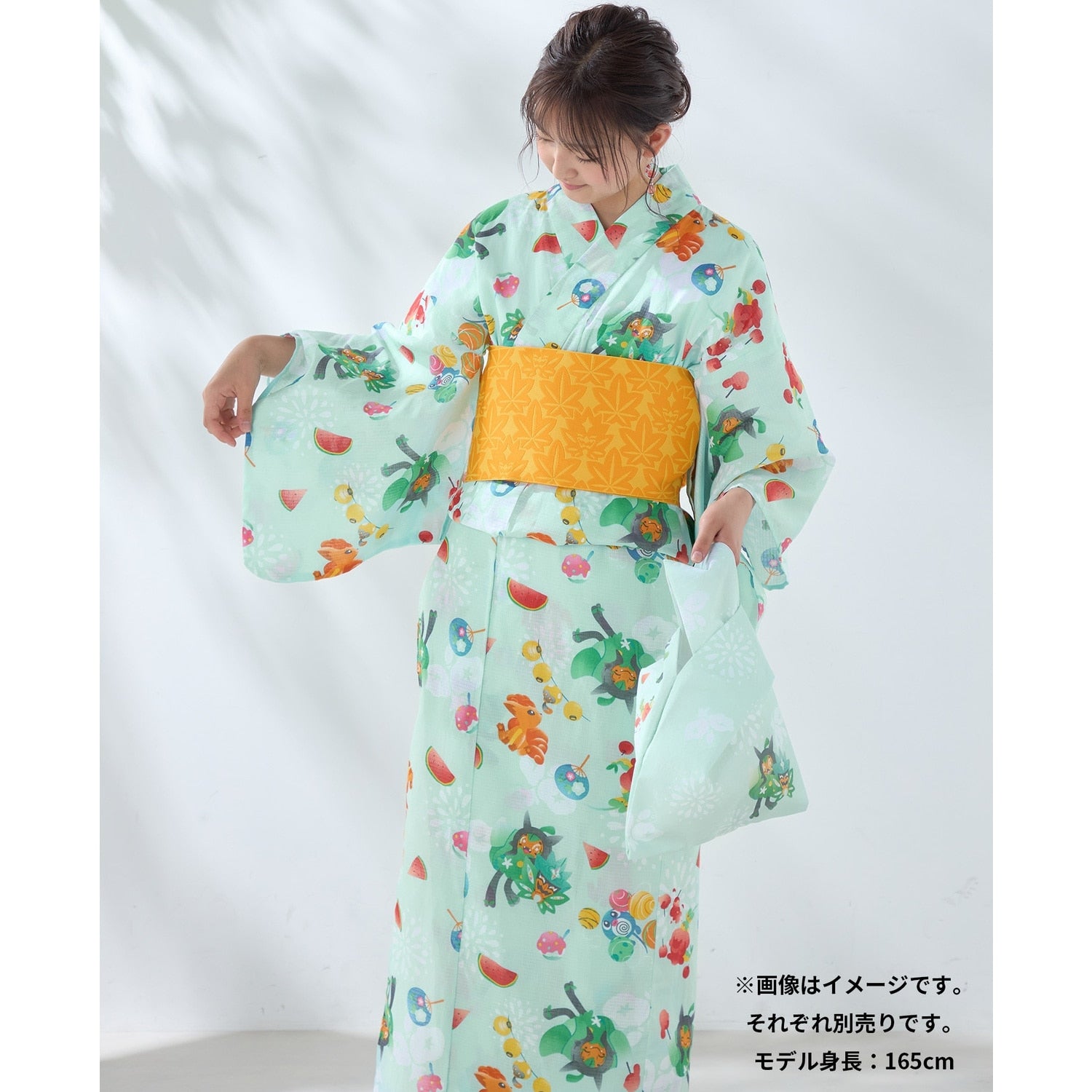 Yukata and Obi Set Summer Festival Free Size