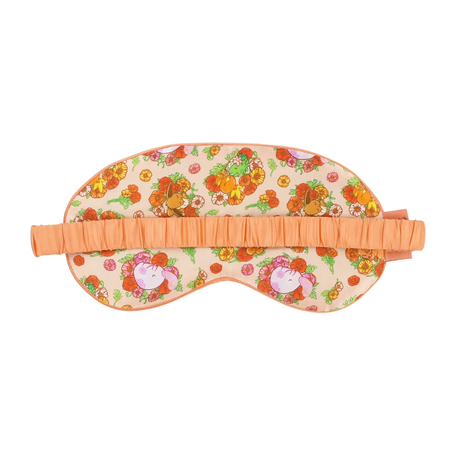 Silk eye mask Fleur de Coquelicot