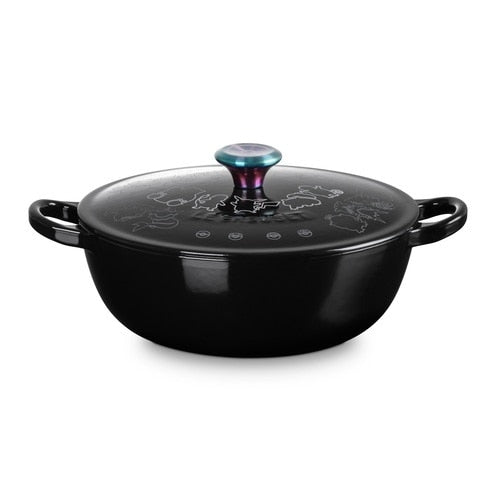 [LE CREUSET] Marmite 22cm Shiny Black (Iridescent Knob)