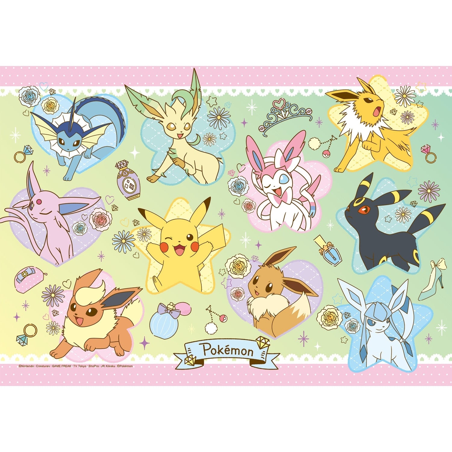 Pikachu & Eevee Friends Puzzle from Japan, featuring colorful characters and fun design